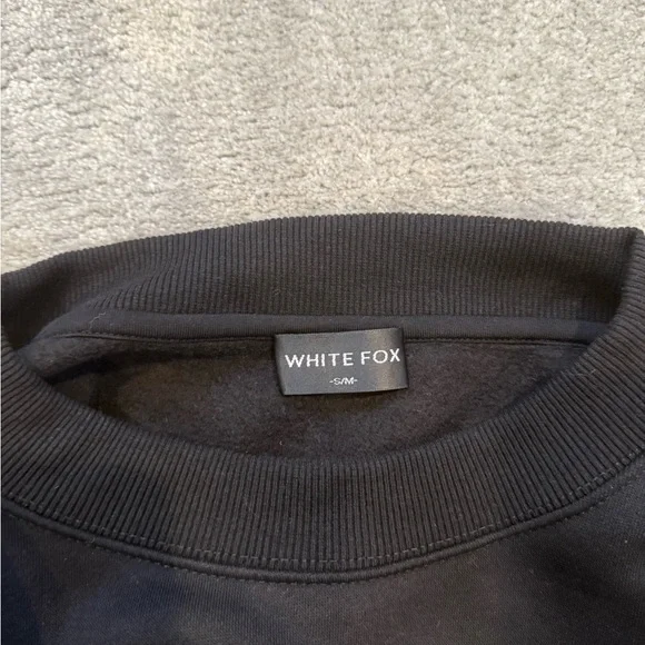 White Fox Boutique Black Crewneck Sweater - Picture 3 of 5